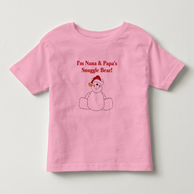 Nana and Papa's Snuggle Bear T-shirts and Gifts (Front)