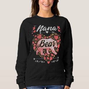 Nana Bear For Women Cute Mother's Day And Birthda Sweatshirt