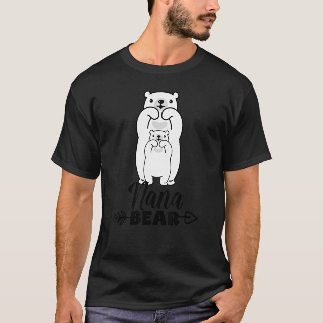 Nana Bear   Proud Nana Matching Family T-Shirt (Front)