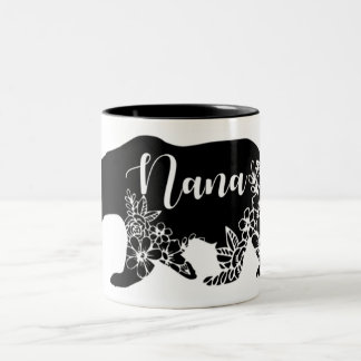 Nana Bear T-shirt Two-Tone Coffee Mug