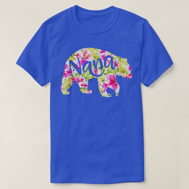 Nana Bear  Women Christmas Grandma Pajamas  T-Shirt (Design Front)