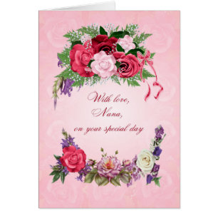Nana Birthday Gorgeous Roses Cards