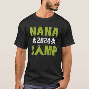 Nana Camp 2024 Family Vacation Summer Camping Crew T-Shirt