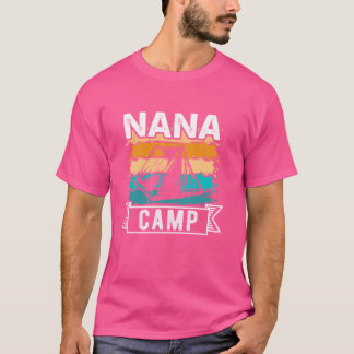 Nana Camp 2024 Family Vacation Summer Camping Crew T-Shirt
