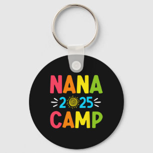 Nana Camp 2025 Family Vacation Summer Camping Crew Keychain