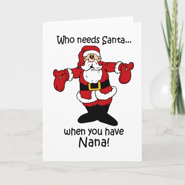 Nana Christmas card Zazzle