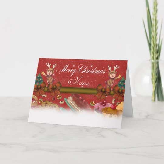 Nana Christmas Card - Cute Card For Nana | Zazzle.com