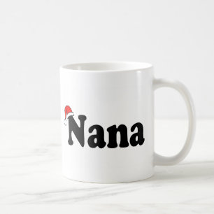 Nana Christmas Santa Hat Coffee Mug