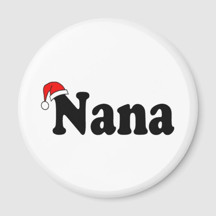 Nana Christmas Santa Hat Refrigerator Magnets