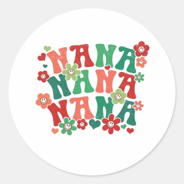Nana Christmas Stickers (Front)