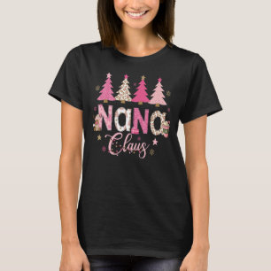 Nana Claus Christmas Family Matching Xmas Light Tr T-Shirt
