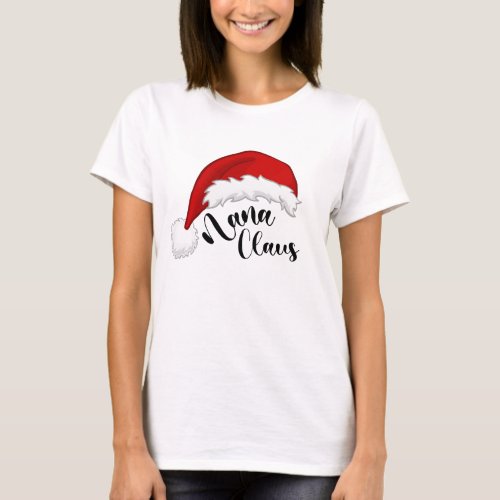Nana Claus Christmas Santa T_Shirt
