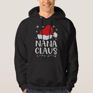 Nana Claus Family Matching Nana Claus Pajama Hoodie