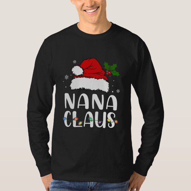 Nana Claus Shirt Christmas Pajama Family Matching (Front)
