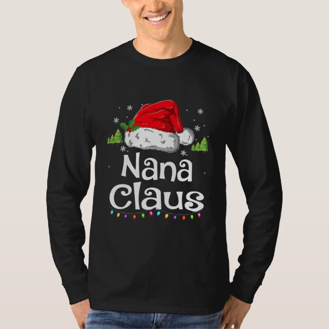 Nana Claus Shirt Christmas Pajama Family Matching (Front)