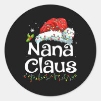 nana claus shirt christmas pajama family matching