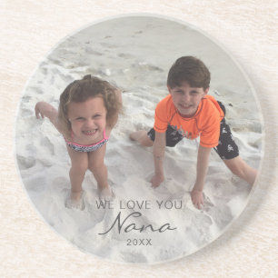 Nana Custom Grandchildren Photo  Coaster