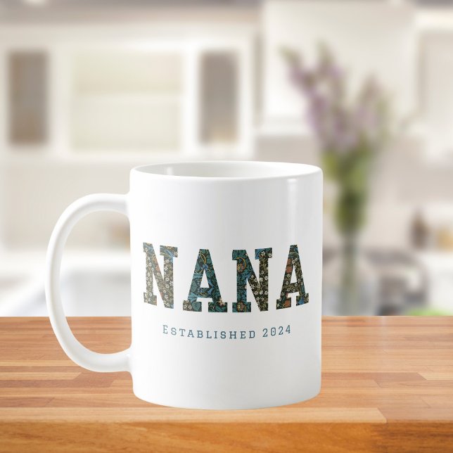 Nana customized year - trendy floral  Coffee Mug (Creator Uploaded)