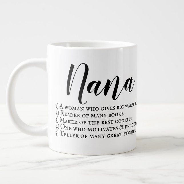 Nana descirption mug with picture (Left)