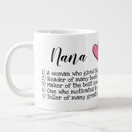 Nana description mug with picture