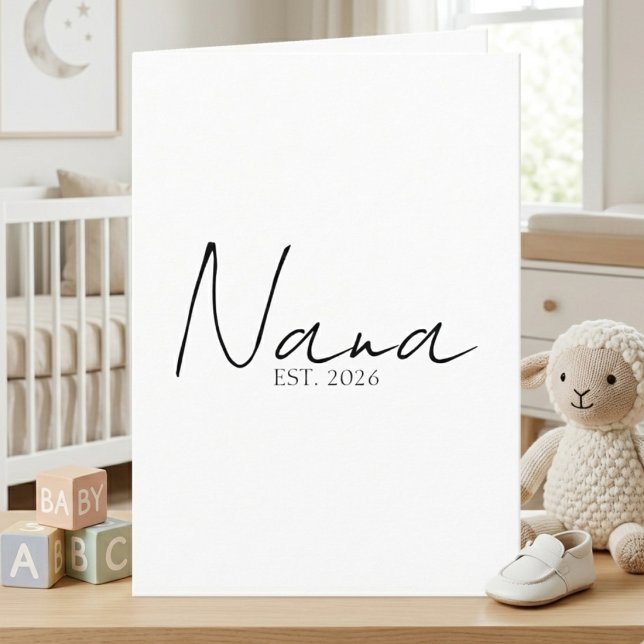 Nana EST Year Announcement Elegant Script Design (Creator Uploaded)