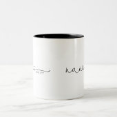 Nana Established | Grandma Gift Two-Tone Coffee Mu Two-Tone Coffee Mug (Center)