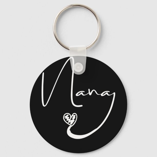 Nana For Women Grandma Christmas Gifts Grandkids Keychain (Front)