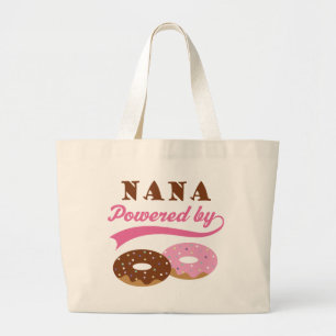 Nana Gift (Donuts) Large Tote Bag