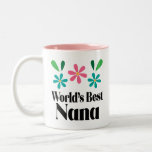 Nana Gift for Grandmother Mothers Day Two-Tone Coffee Mug
