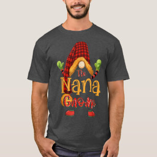Nana gnome christmas pajamas matching family group T-Shirt