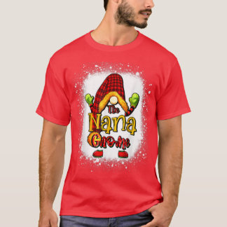 Nana gnome christmas pajamas matching family group T-Shirt