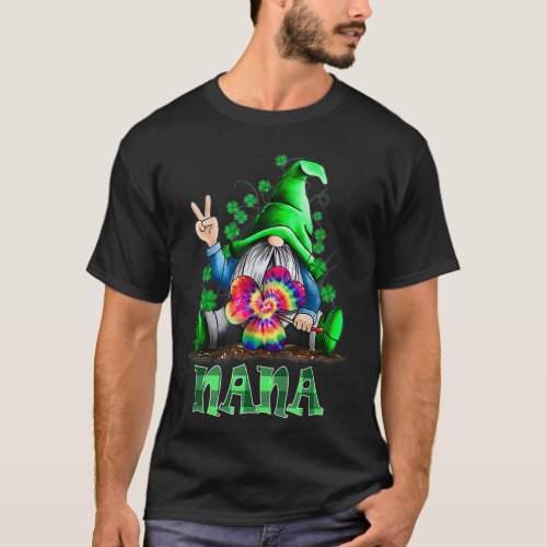 Nana Gnome St Patricks Day Matching Family Gifts  T_Shirt