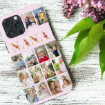 Nana Gold Flower Letters 14 Vertical Photo Collage iPhone 13 Pro Max Case<br><div class="desc">Gorgeous photo gift for your nana. The design features floral letters for "nana" which is printed in gold and decorated with pink lily flowers. The photo template is set up for you to add 14 of your favorite photos, all of which are displayed in vertical portrait format. This grid style...</div>