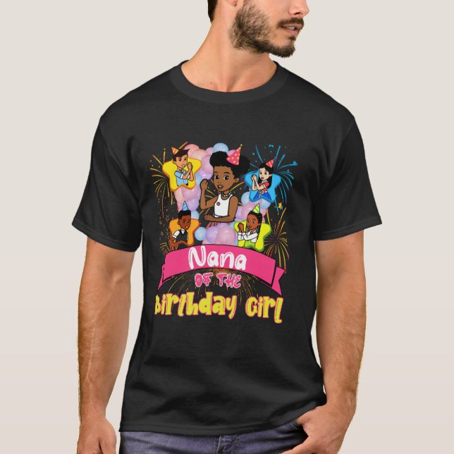 Nana Gracie s Corner Birthday Dolls Cute Party Gif T-Shirt (Front)