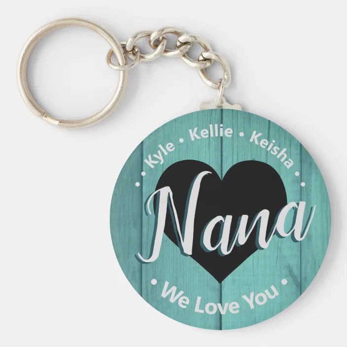 Oma Grandma Love Hearts I Heart Love Keychain Key Ring 