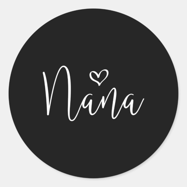 Nana Grandma For Mother'S Day Grand Classic Round Sticker (Front)