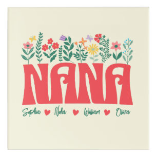 NANA GRANDMA GRANDMOTHER GRANNY -Customize it Acrylic Print