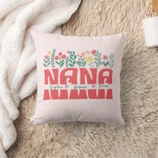 NANA GRANDMA GRANDMOTHER GRANNY -Customize it Throw Pillow