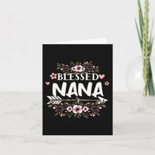 Nana Grandma Life Flower Mothers Day 2024 Womens Card