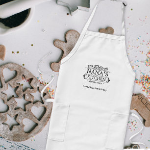 Nana Grandma’s Kitchen Gift from Grandkids Baking Long Apron