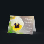 Nana, Grandmother Pansy Birthday Card<br><div class="desc">Show your awesome Nana how special she is with this beautiful pansy card. Personalize the message and create your own unique greeting. Thanks for looking and hope you enjoy! Photos ©Christine Greenspan</div>