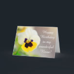 Nana, Grandmother Pansy Birthday Card<br><div class="desc">Show your awesome Nana how special she is with this beautiful pansy card. Personalize the message and create your own unique greeting. Thanks for looking and hope you enjoy! Photos ©Christine Greenspan</div>