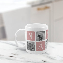 NANA Grandmother Photo Collage Mug | Rose