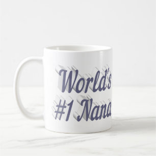 Nana gray half text coffee mug