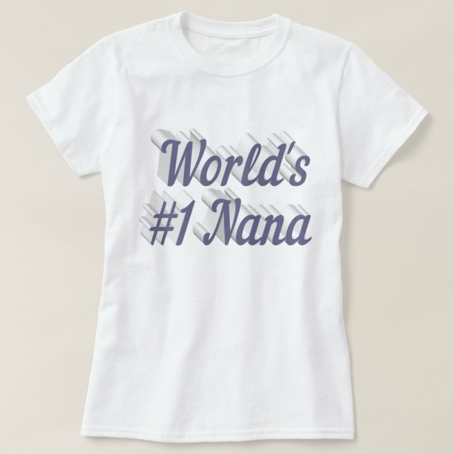 Nana gray text T-Shirt (Design Front)