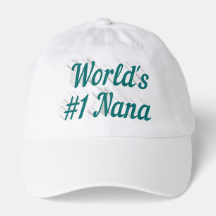 Nana green text hat