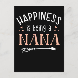 Nana Happiness Family Grandmother Love Postcard