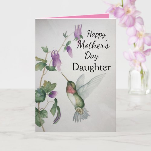 Nana Happy Mothers Day Hummingbird Card