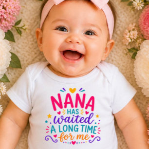 Nana Has Waited Colorful Baby Bodysuit
