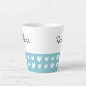 Nana Heart Turquoise Latte Mug (Front)